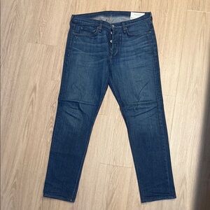 Rag & Bone Slim Fit Dark Blue Jeans